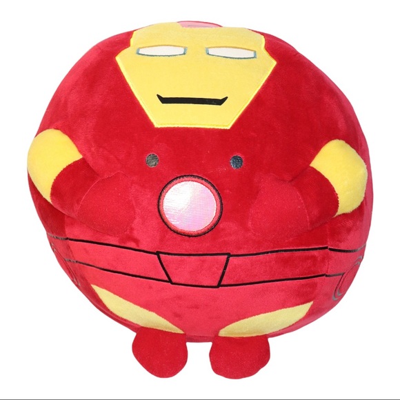 8” Iron Man Ty Beanie Ballz Plush Marvel Kids Toy ball - Picture 2 of 3